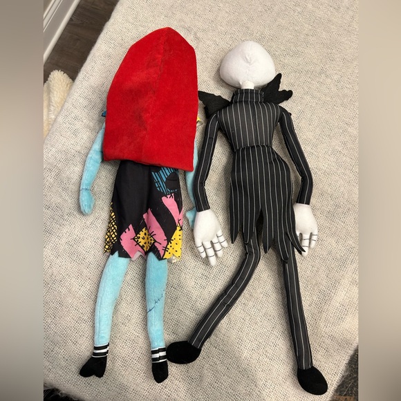 Jack Skellington and Sally 2ft plush dolls Nightmare Before Christmas, posable - Picture 5 of 12